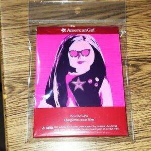 American Girl Doll Pins for Girls pink and silver sunglasses and star NEW!